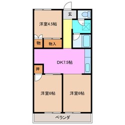 高茶屋駅 徒歩24分 2階の物件間取画像